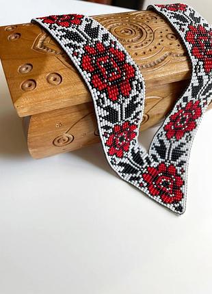 Гердан угловой этно из бисера