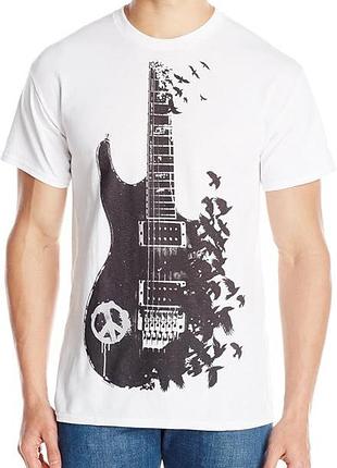 Футболка band guitar peace crow.