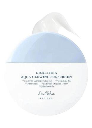 Солнцезащитный крем увлажняющий dr.althea pro lab aqua glowing sunscreen 45 мл
