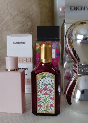 Набор миниатюр gucci, dkny, burberry