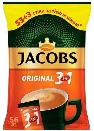Кавовий напій jacobs 3в1 original 56х12 г 672 г
