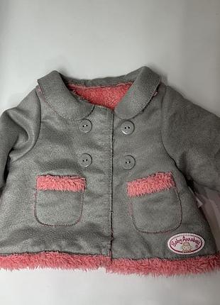 Кожушок, пальто для ляльки baby annabell від zapf creation.