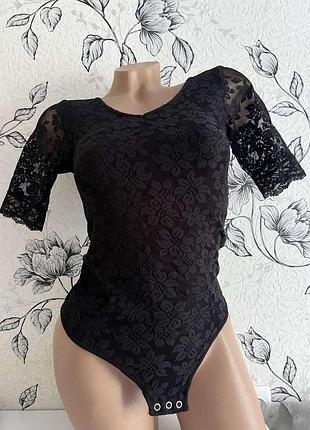 Topshop  мережевий боді з рукавчиком