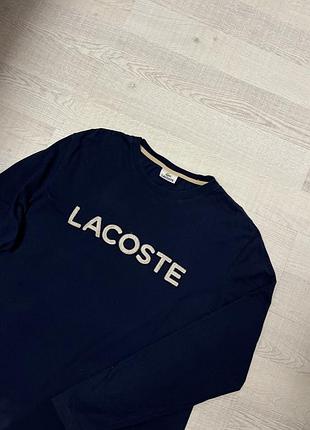 Лонгслив lacoste футболка з довгим рукавом лонгслів