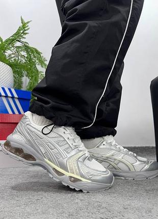 👕 asics gel kayano 14 white silver 4