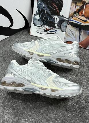 👕 asics gel kayano 14 white silver