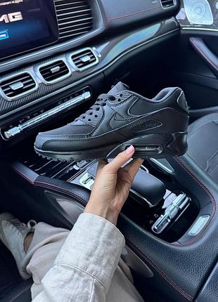 Чорні кросівки унісекс nike air max 90 black х ейр макс 43