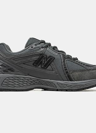 Чоловічі чорні кросівки new balance 1906 grey black gore-tex cordura х нью беланс 46