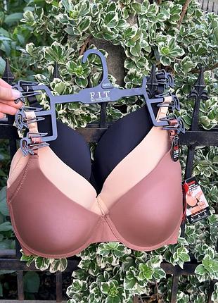 Набір безшовних еластичних бюстгальтерів fit 38dd безшовні чашки та регульовані бретелі