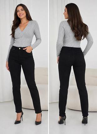 ❤️1+1=3❤️ h&m чорні базові джинси skinny, стрейчеві джинсові штани з високою талією, джинси з натуральної тканини 59% віскоза 36% бавовна, розмір l/xl
