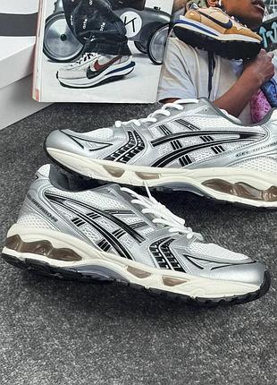 👕 asics gel kayano 14 white silver