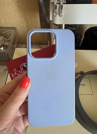 Чехол голубой синий блок тный iphone iphone 15 pro