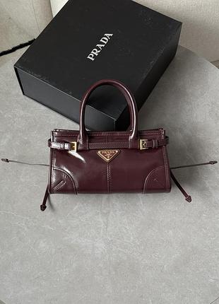 Сумка prada bonnie mini handbag chocolate
