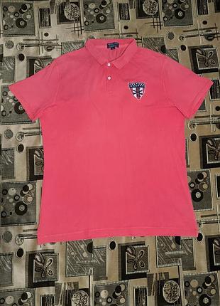 Вінтажна червона футболка polo jeans company 67 xl розміру