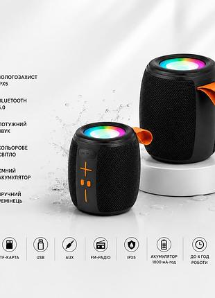 Колонка bluetooth kts-2310 / акустика с bluetooth / аккумуляторная колонка с led подсветкой