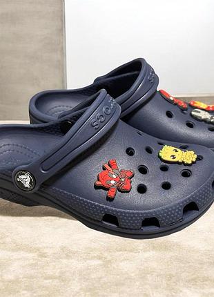 Оригінальні crocs c12  (29 розмір ) на хлопчика крокси синього кольору 18 см