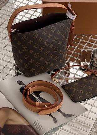 Сумка louis vuitton all in bb 2 в 1 premium коричневый кросс-боди луи виттон