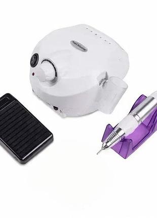 Фрезер для зняття гель лаку, покриття nail master zs-601 65вт, 45000 об/хв білий