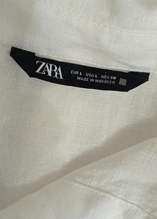 Блуза. льон. zara. 3