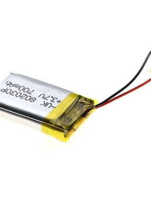 Universal акумулятор 700mah rated voltage: 3,7v 31*20*8мм тип контактів: дроти