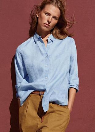 Uniqlo жіноча рубашка льон 💯%