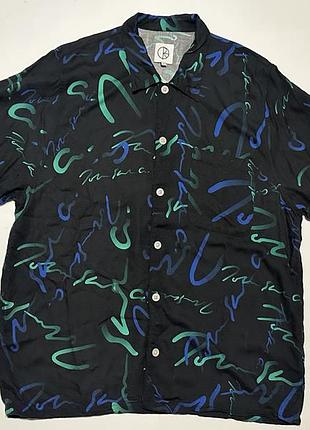 Рубашка с коротким рукавом, шведка polar skate co. art shirt signature black