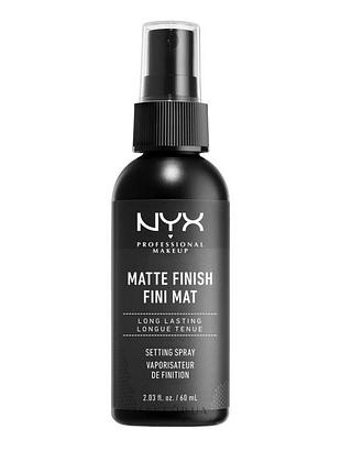 Nyx professional makeup matte finish long lasting setting spray спрей-фиксатор для макияжа с матовым финишем