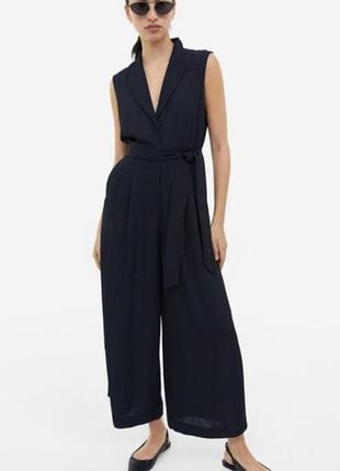 Темно синій комбінезон без рукавів, h&m