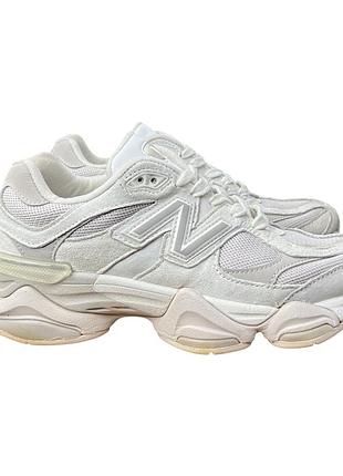 Светлые замшевые кроссовки new balance 9060 sea salt, размер 38.5 (24.5 см)