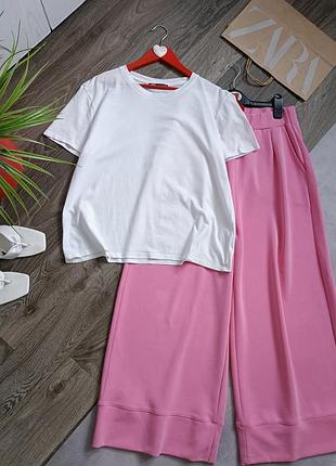Базовая белая футболка женская zara.