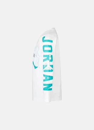 Білий лонгслів nike jordan 5