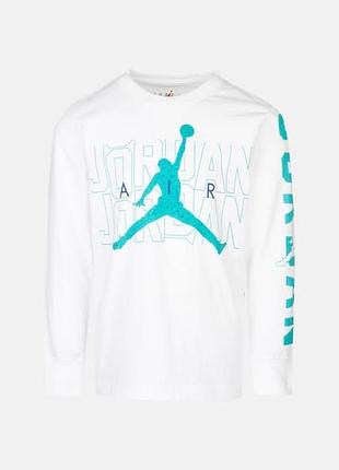 Білий лонгслів nike jordan