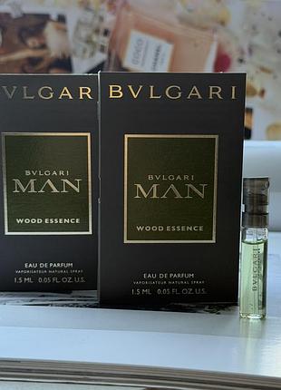 Оригінал пробник bvlgari man wood essence