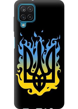 Чехол tpu патриотический на телефон samsung galaxy a12 a125f герб v1 "5258b-2201-58250"