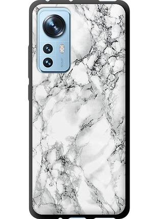 Чехол tpu на телефон xiaomi 12x мрамор белый "4480b-2941-58250"