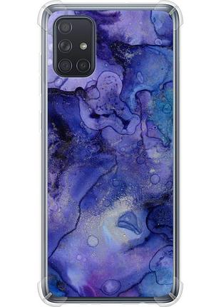 Чехол силикон с усиленными углами на телефон samsung galaxy a71 2020 a715f мрамор 7 "4802sp-1826-58250"