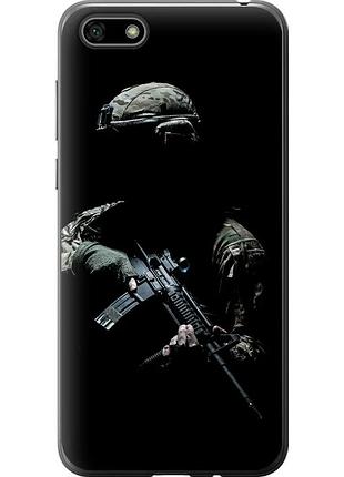 Чохол силіконовий патріотичний на телефон huawei y5 2018 захисник v3 "5226u-1500-58250"