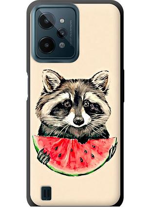 Чехол tpu на телефон realme c31 енотик с арбузом "4605b-2593-58250"