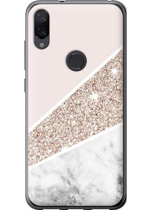 Чехол 2d пластиковый на телефон xiaomi mi play пастельный мрамор "4342t-1644-58250"