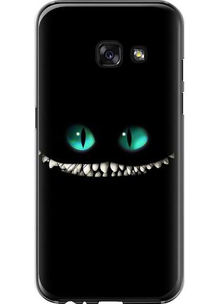 Чехол 2d пластиковый на телефон samsung galaxy a3 (2017) чеширский кот "689t-443-58250"