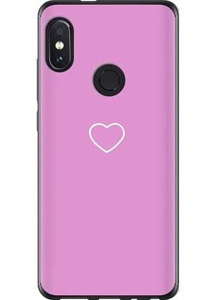 Чехол 2d пластиковый на телефон xiaomi redmi note 5 pro сердце 2 "4863t-1353-58250"