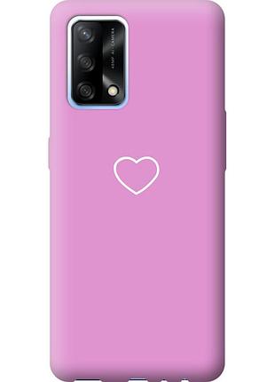 Чохол силіконовий на телефон oppo a74 серце 2 "4863u-2305-58250"