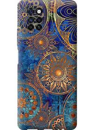 Чохол силіконовий на телефон infinix note 10 pro золотий візерунок "678u-2709-58250"