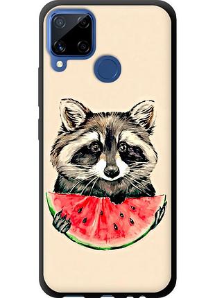 Чохол tpu на телефон realme c15 єнотик з кавуном "4605b-2063-58250"