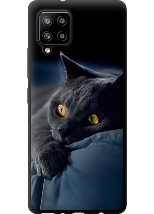 Чохол tpu на телефон samsung galaxy a42 a426b димчастий кіт "825b-2098-58250"