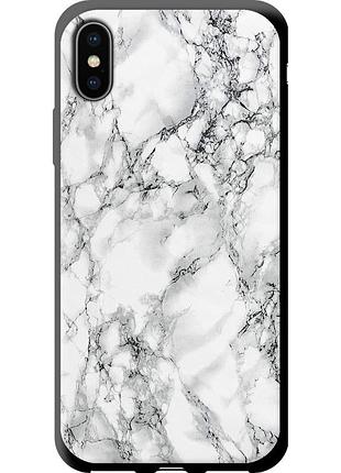 Чехол tpu на телефон iphone x мрамор белый "4480b-1050-58250"