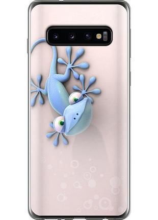 Чохол 2d пластиковий на телефон samsung galaxy s10 гекончик "1094t-1640-58250"