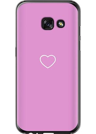Чехол 2d пластиковый на телефон samsung galaxy a3 (2017) сердце 2 "4863t-443-58250"