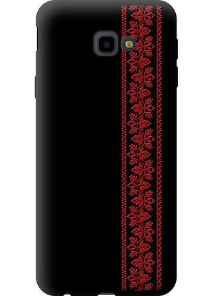Чехол tpu на телефон samsung galaxy j4 plus 2018 вышиванка 53 "2041b-1594-58250"