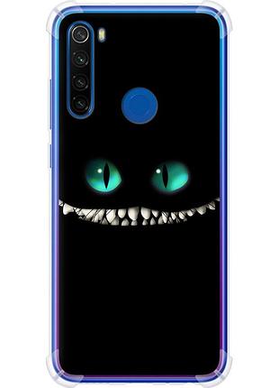 Чехол силикон с усиленными углами на телефон xiaomi redmi note 8t чеширский кот "689sp-1818-58250"